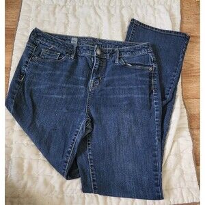 Mossimo Curvy Bootcut Mid Rise Jeans Size 6 Short Womens Dark Wash Stretch Denim